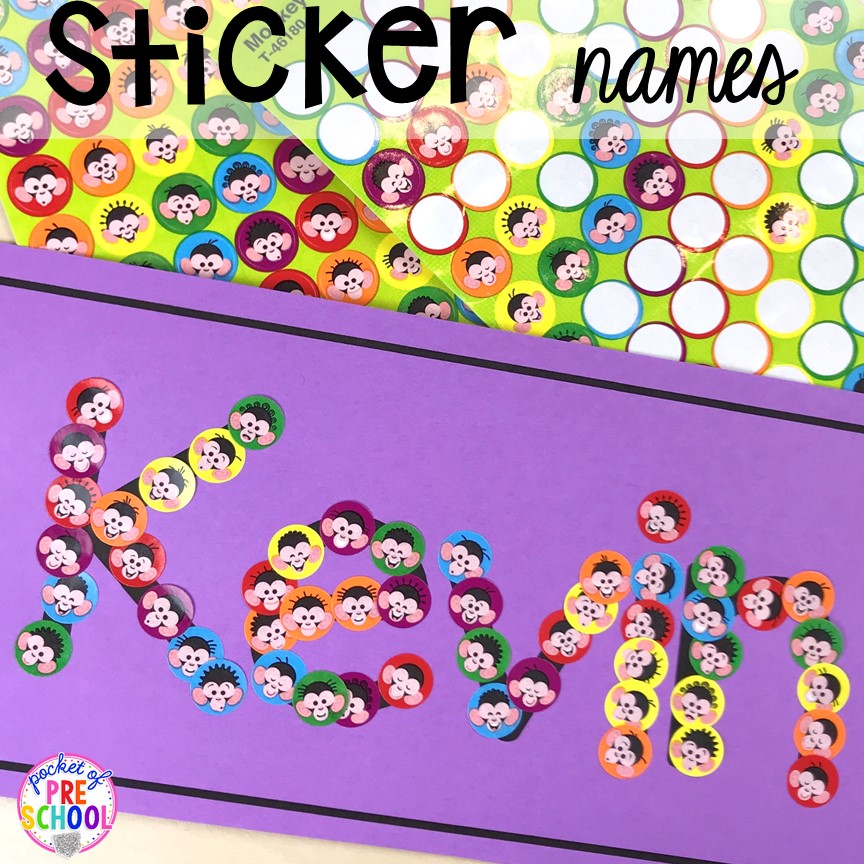 FREE Collage name cards to teach student's his/her names! Perfect for preschool, pre-k, and kindergarten. #preschool #pre-k #backtoschool #namecards