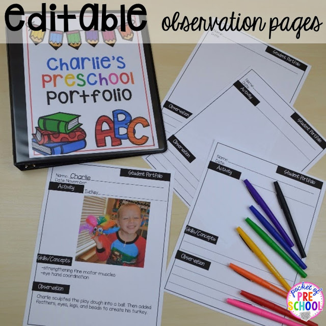 Organization HACKS to make student portfolios and assessments easier. For preschool, pre-k, and kindergarten.