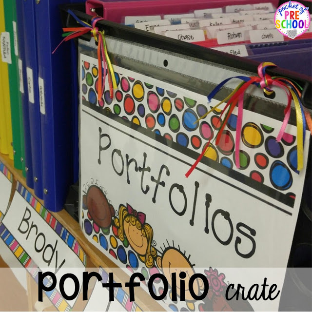 Organization HACKS to make student portfolios and assessments easier. For preschool, pre-k, and kindergarten.