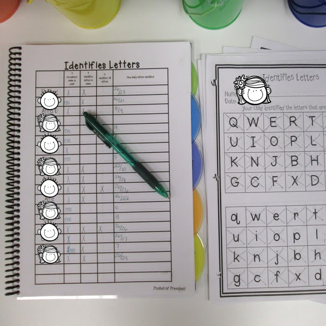 Organization HACKS to make student portfolios and assessments easier. For preschool, pre-k, and kindergarten.