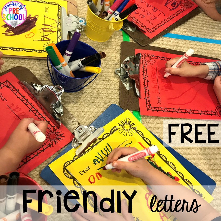 Farm friendly letters plus more fun farm literacy activities for my preschool, prek, and kindergarten kiddos. #farmtheme #preschool