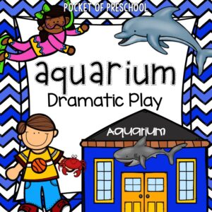 Change the dramatic play center into an Aquarium. Includes printables, teacher plans, parent letter, and tons of printables.