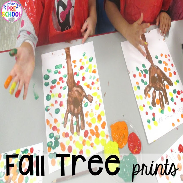 Fall math, literacy, fine motor, art, sensory, and dramatic play activities for your preschool, pre-k, and kindergarten classroom.