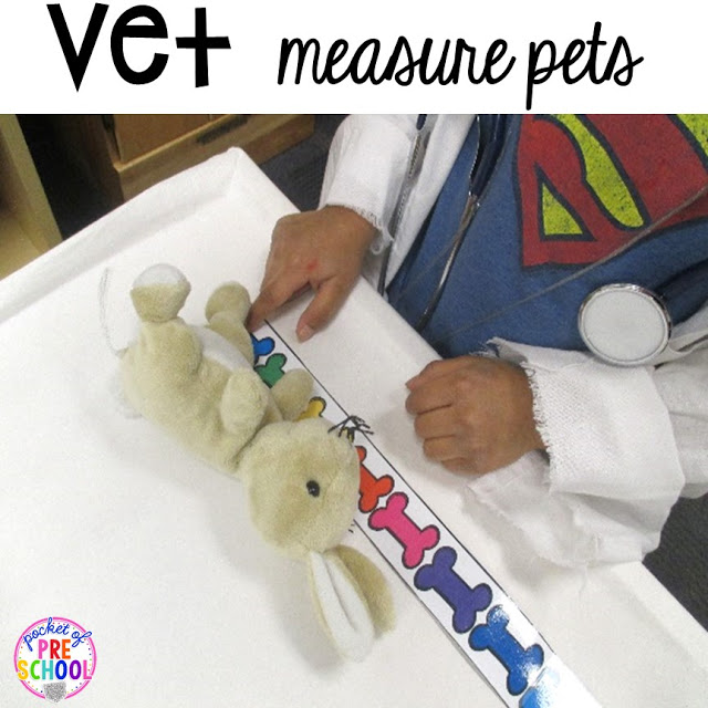 Vet Pet Hospital Dramatic Play for preschool, pre-k, and kindergarten. Tips, tricks, and fun ideas for your classroom.