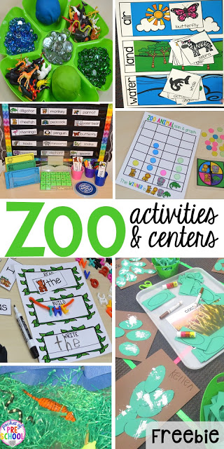 ZOO Theme! FREE desert art pattern plus all my go to ZOO themed activities (math, literacy, fine motor, science, sensory) for preschool, pre-k, and kindergarten 