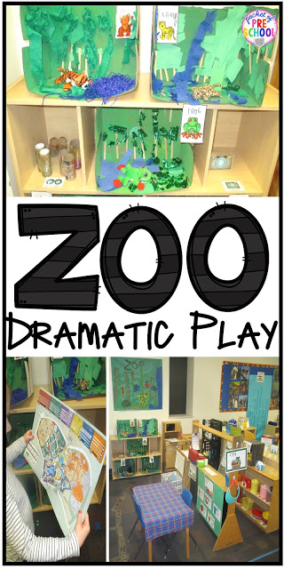 Zoo Dramatic Play! How to change the dramatic play center into a zoo and embed STEM and literacy into their play. Perfect for preschool, pre-k, and kindergarten.