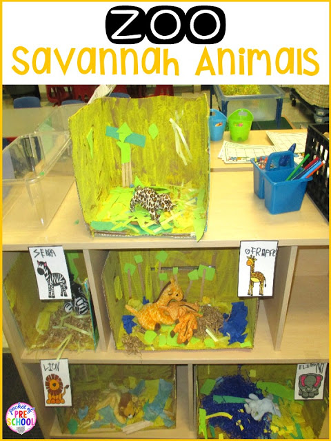 Zoo Dramatic Play! How to change the dramatic play center into a zoo and embed STEM and literacy into their play. Perfect for preschool, pre-k, and kindergarten.