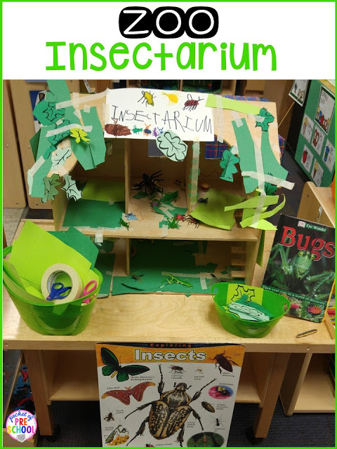 Zoo Dramatic Play! How to change the dramatic play center into a zoo and embed STEM and literacy into their play. Perfect for preschool, pre-k, and kindergarten.