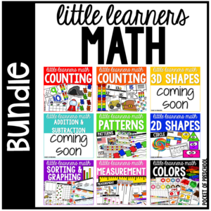 Little learners math curriculum for preschool, pre-k, and kindergarten.