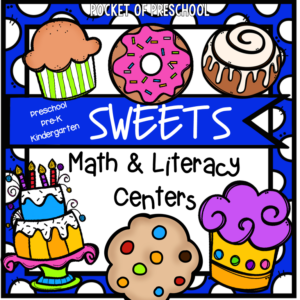 Sweets Math and Literacy Centers