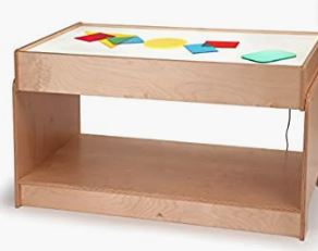 Favorite Light Table activities, tools, and toys for preschool, pre-k, and kindergarten age students in the classroom or at home.