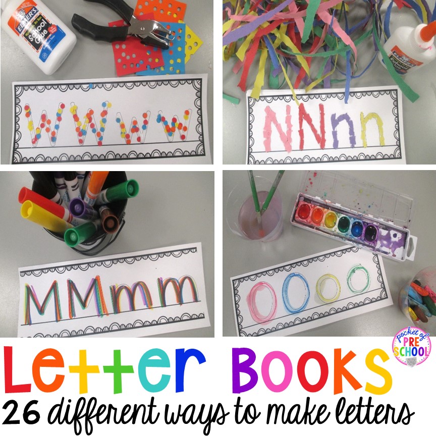 Letter books make learning how to write letters hands on! and FUN again!