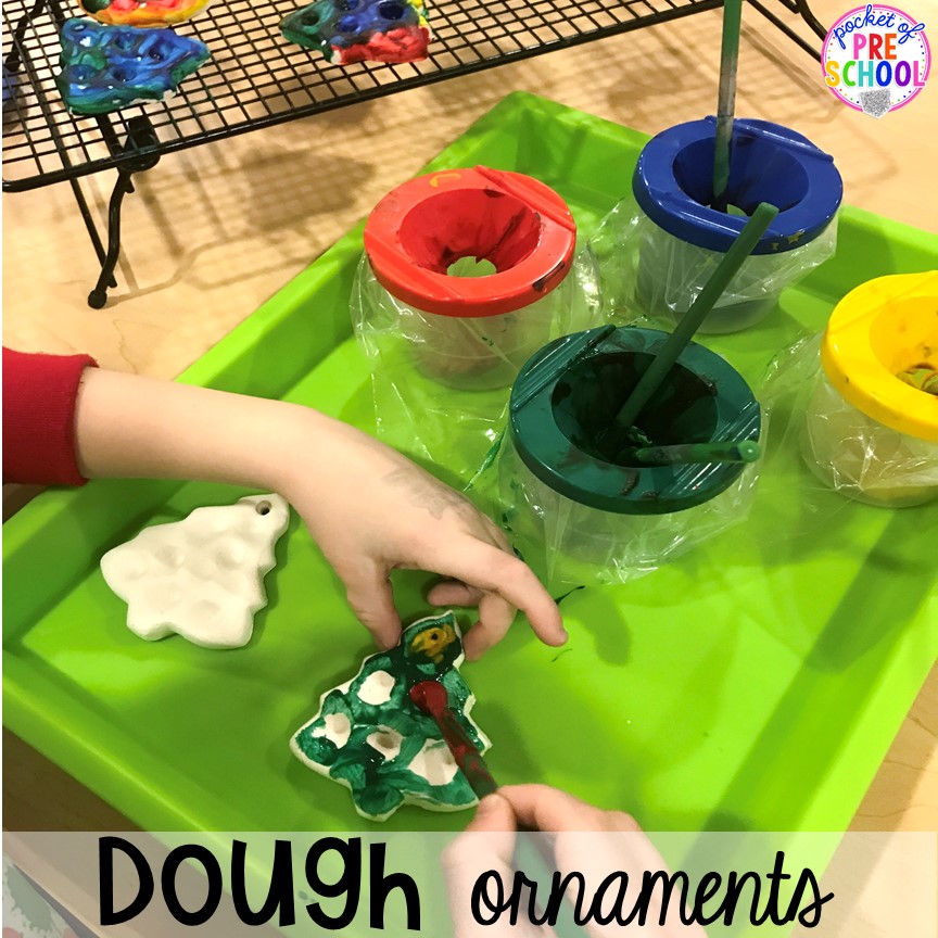 Dough ornament hack! Holiday hacks for the classroom (preschool, pre-k, kindergarten and elementary) to make the holidays less stressful in the classroom. #holidayhacks #teacherhack #preschool #prek