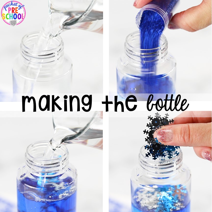 How to make a Winter Sensory Bottle!