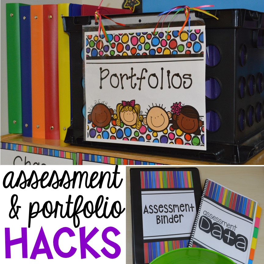Assessment and student portfolio hacks that will save you time and energy! Every preschool, pre-k, and kindergarten teacher needs these hacks