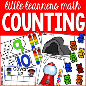 Counting book list for preschool, pre-k, and kindergarten. Perfect for a counting or number unit. #numberunit #booklist #childrensbooklist #countingunit